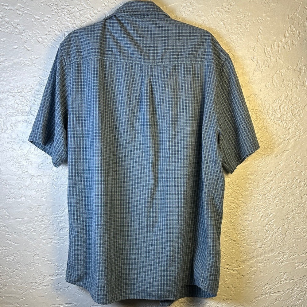Woolrich Men's Blue Plaid Casual‎ Shirt - Picture 4 of 7